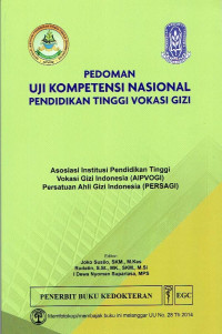 Image of Pedoman Uji Kompetensi Nasional Pendidikan Tinggi Vokasi Gizi